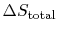 $ \Delta
S_\textrm{total}$