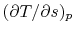 $ (\partial T /\partial s )_p$