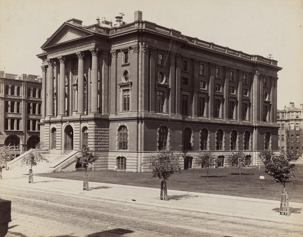 MIT’s first building was in Boston, before the move to Cambridge in 1916.