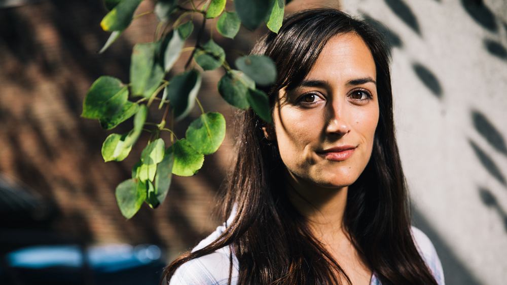 An image of Elise Harringon on MIT's campus