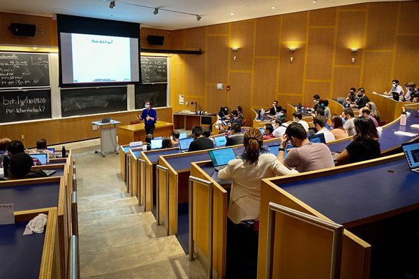 Students in a classroom at MIT