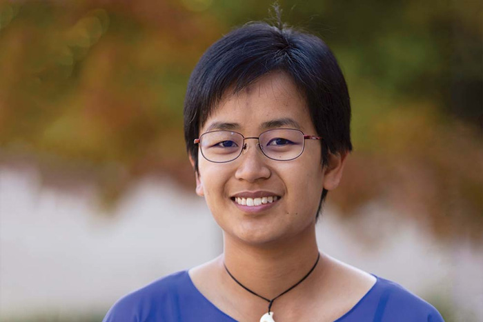 Photo of Latifah Hamzah outside with blurry background