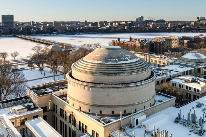 Snowy photo shows the Great Dome and an icy river