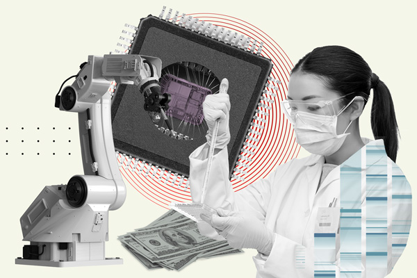 technologies representing advanced manufacturing, bio manufacturing, micro conductors, and prosperity