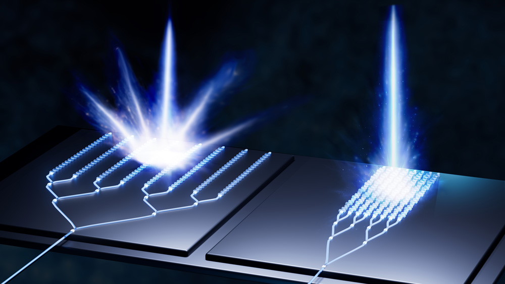 an array of integrated antennas that minimizes unwanted crosstalk next to a standard antenna array 