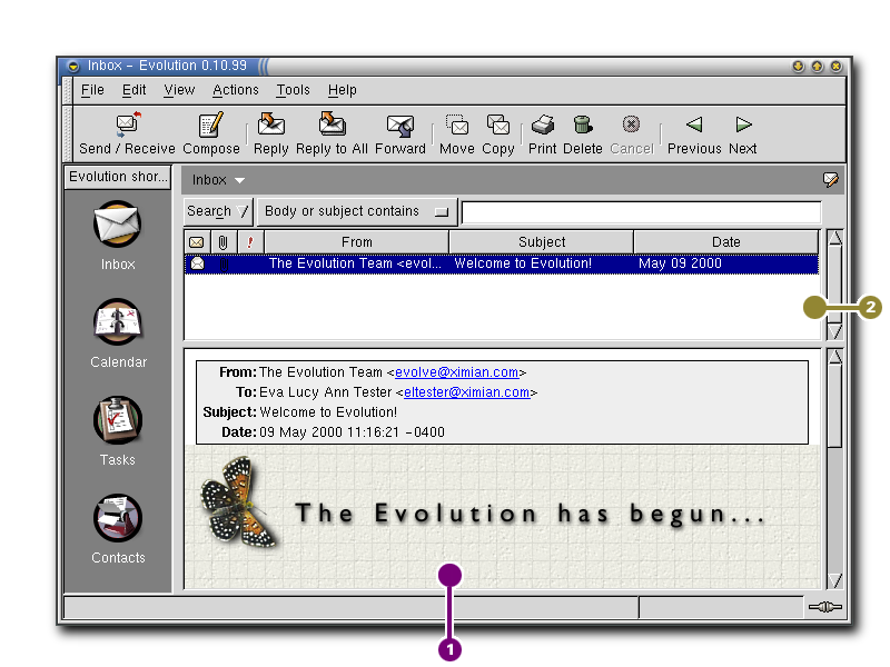 Using Evolution For Email