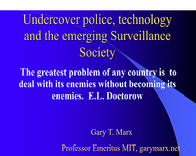Welcome To The Home Page Of Professor Gary T Marx