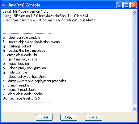 Java Console