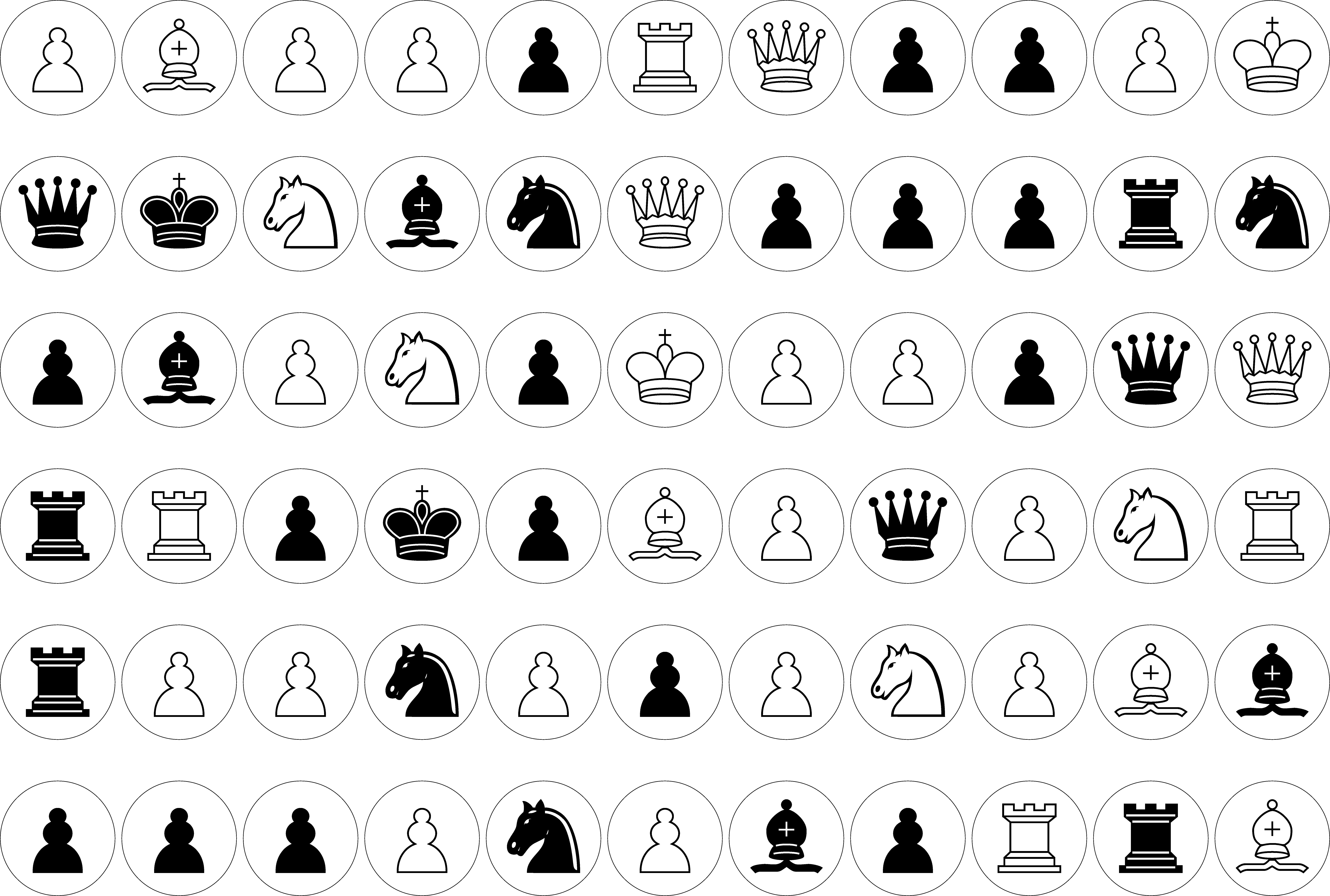 Printable Chess Set