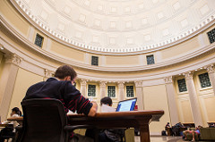 students in the Library