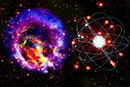 Neutron star image: X-ray (NASA/CXC/ESO/F.Vogt et al); Optical (ESO/VLT/MUSE & NASA/STScI)