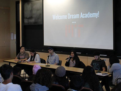 Dream Academy students attending a student panel