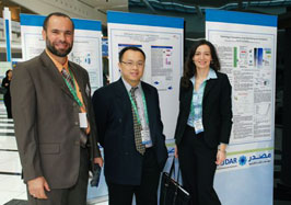 MIST faculty members (l to r) Youssef Shatilla, Wei Lee Woon, and Georgeta Vidican at the World Future Energy Summit, Abu Dhabi, January 2008.