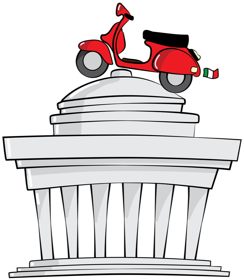 MITaly — MIT dome with Vespa