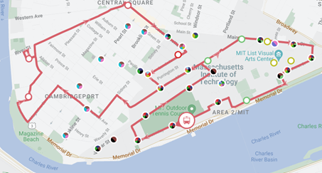 A map with a route
Description automatically generated