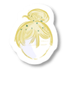 A sticker of a person's face
Description automatically generated