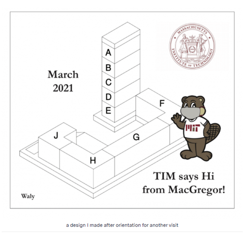 A cartoon of a beaver wearing a mask
Description automatically generated
