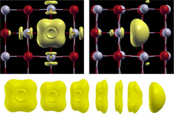 atomic lattice of a crystal of barium oxide, MIT