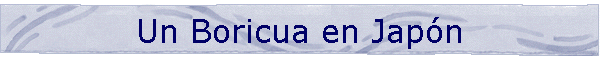 Un Boricua en Japn