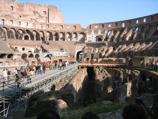 Inside the Colosseum