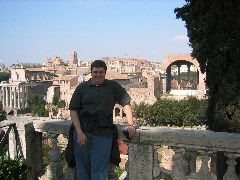 Looking down on the Forum from Palatine Hill