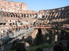 Inside the Colosseum