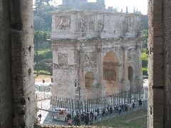 Arch of Constantine from the Colosseum