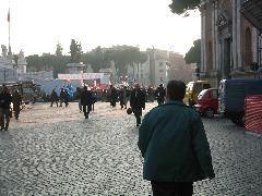 Traffic Circle in Rome