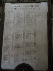 List of the Popes, St. Peter's