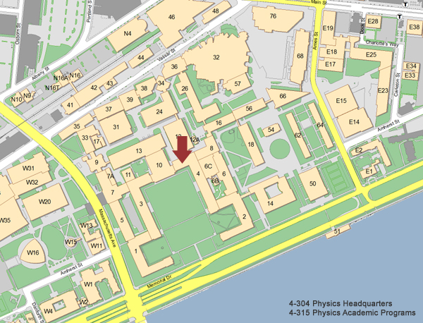 massachusetts institute of technology campus map Mit Department Of Physics massachusetts institute of technology campus map