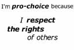 because i respect the rights of others