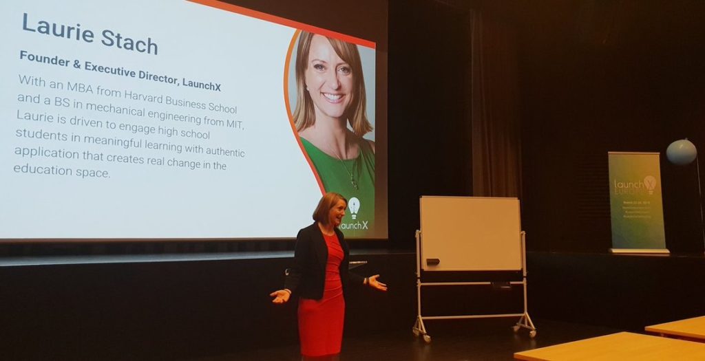 Laurie Stach presenting