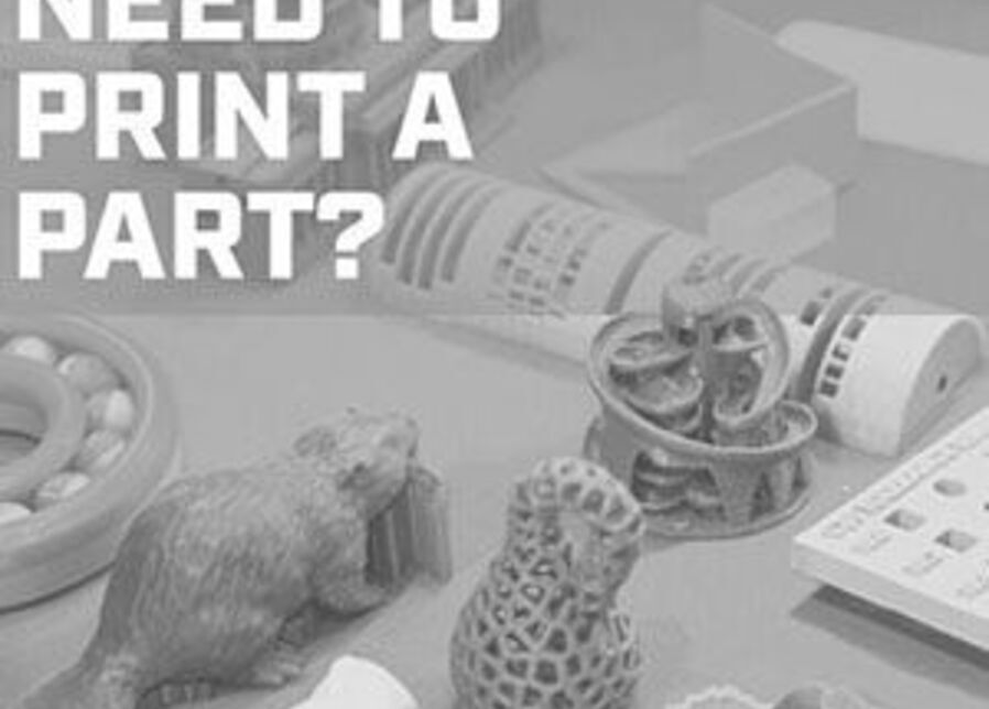Old 3D Printing Service Poster