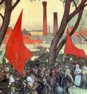 bolshevik revolution painting