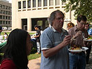 Profs. Rudolph and Edelman with students