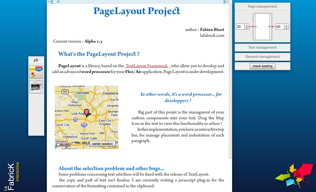 PageLayout Towards a Rich Media Notebook