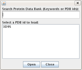 Select Protein Data Bank from Search