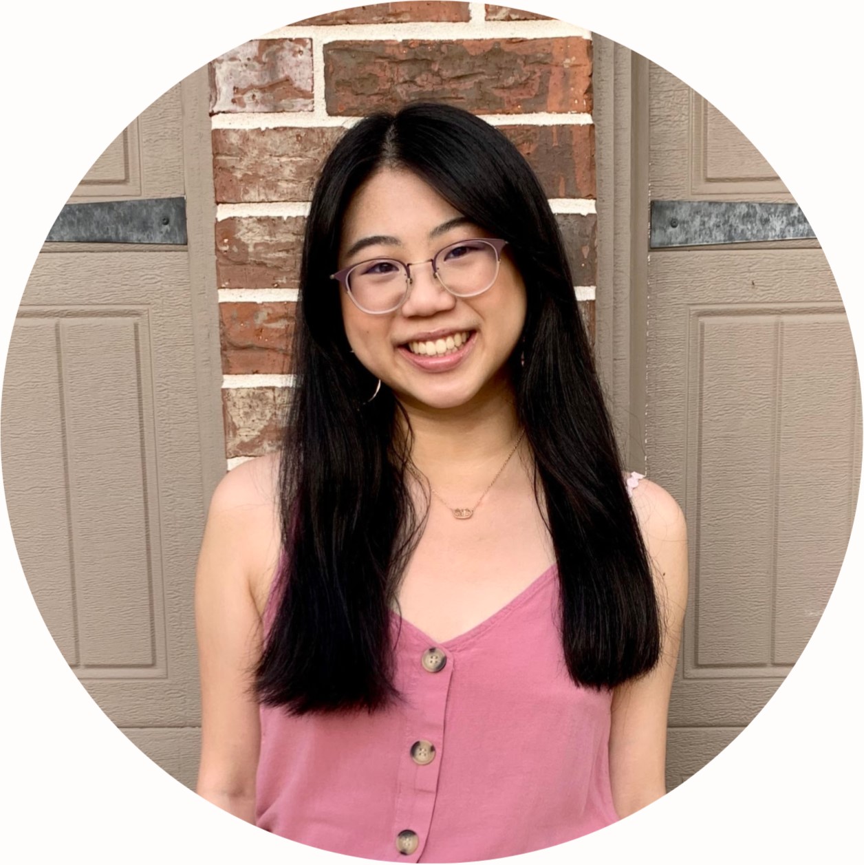 hannah liu. when hovering over the picture, the following bio appears: 
								'hi! i'm hannah, a class of 2022 at mit studying math with computer science. 
								i think accessories play very underrated roles in helping the same closet build different outfits!'