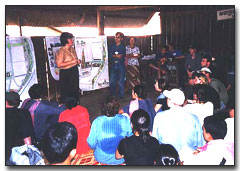 Phnom Penh, Cambodia. Community meeting.