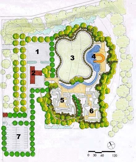 Landscaping Land Development Plan Master Plan 2d Sketch Stock Photo   Download Image Now  iStock