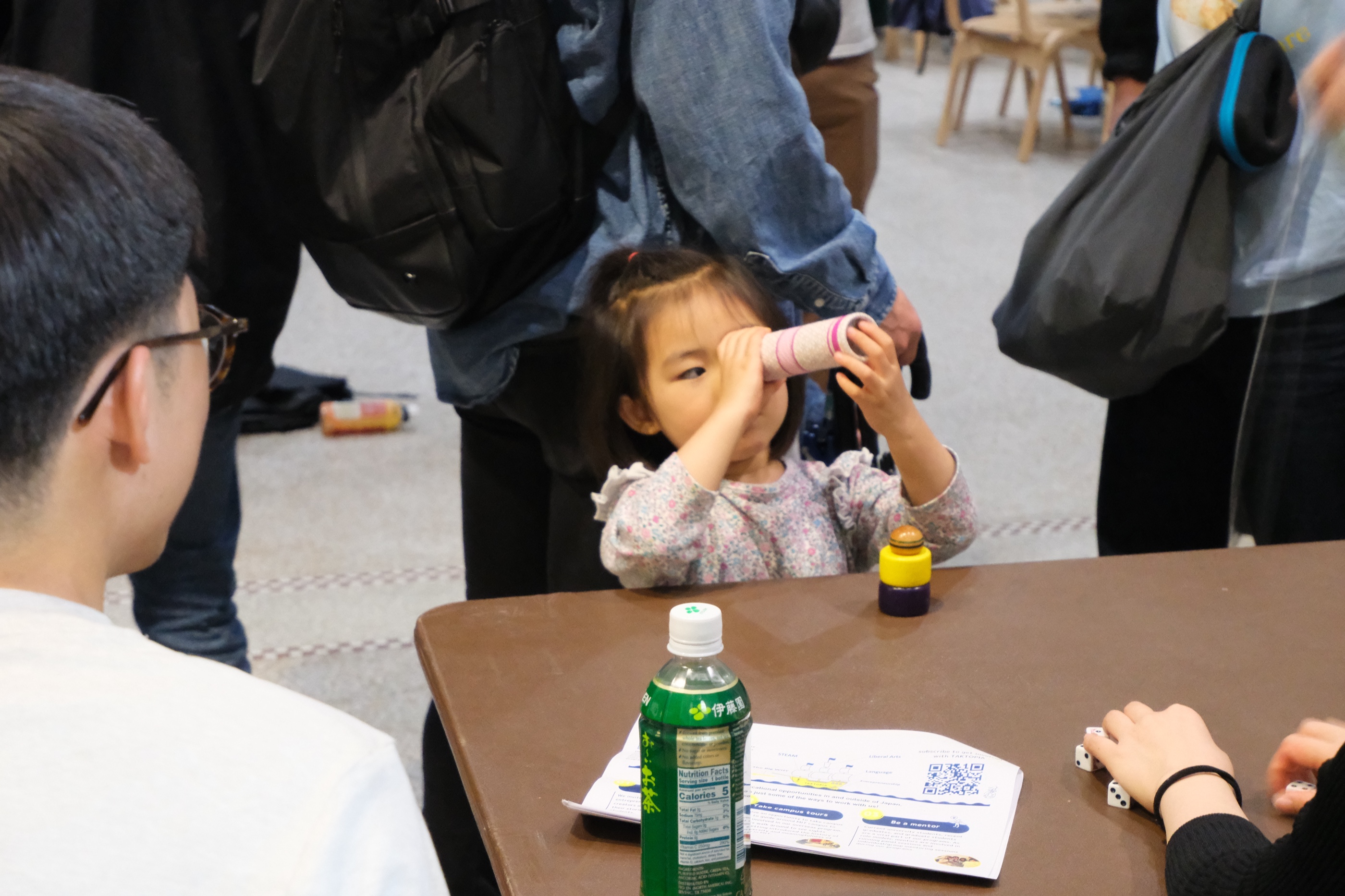 A young visitor during Hanami Festival