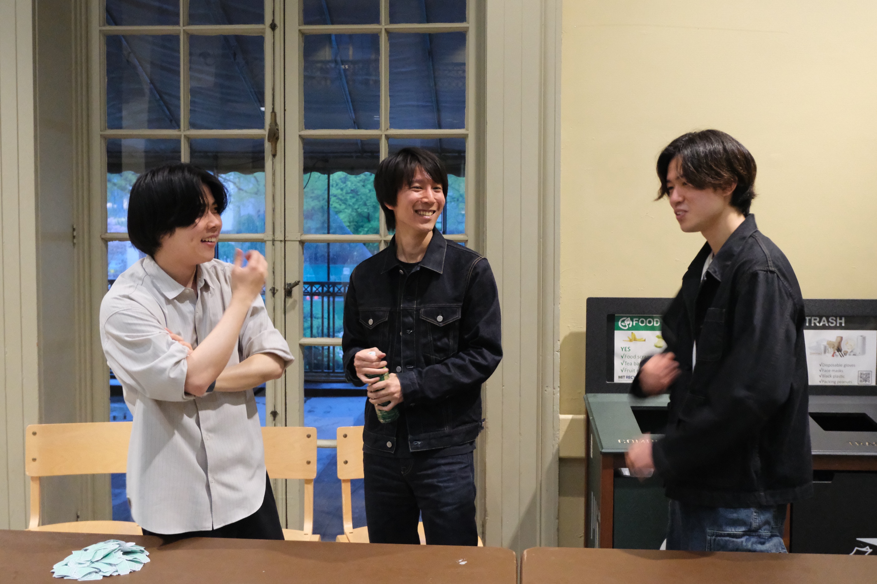 JAM members talking during Hanami Festival