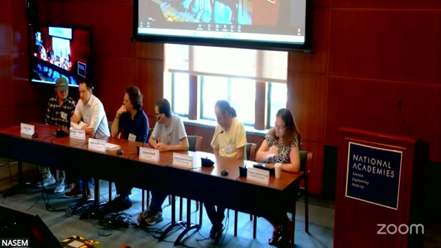 The panel during the infrastructure discussion — Mathlib, the Lean Workbench, Verso, and the ICARM summer school,.